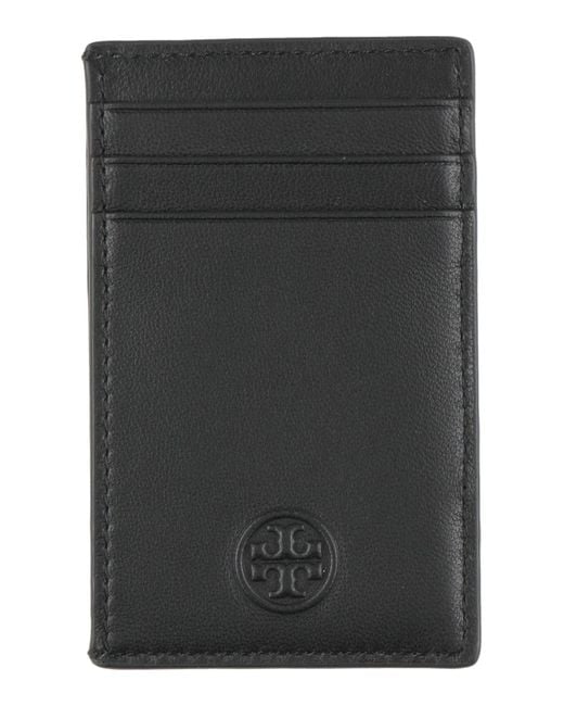 Tory Burch Black Document Holder Leather