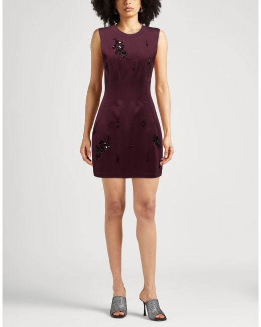 DES_PHEMMES Purple Mini Dress