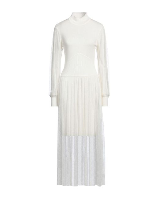 Twin Set White Midi Dress