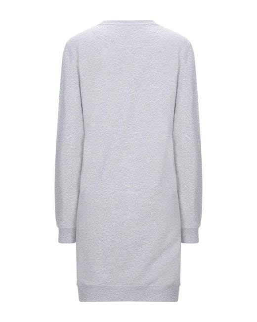 KENZO Gray Light Mini Dress Cotton, Elastane, Polyester