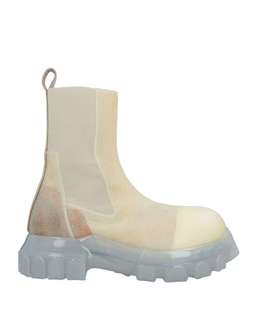 Rick Owens White Ankle Boots for men