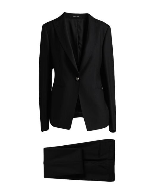 Tagliatore 0205 Black Suit Polyester, Virgin Wool, Elastane