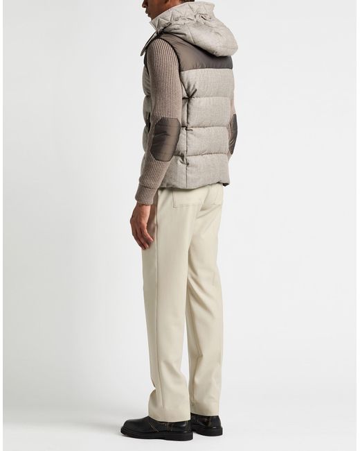 Moorer Gray Puffer Virgin Wool, Polyester for men