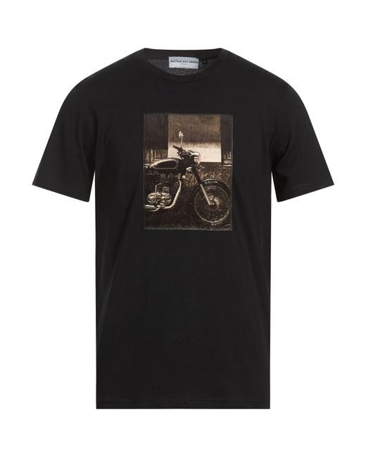 BASTILLE RIVE DROITE Black T-Shirt Cotton for men