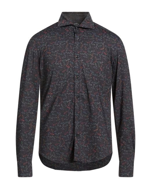 Paul & Shark Blue Shirt Nylon, Elastane for men