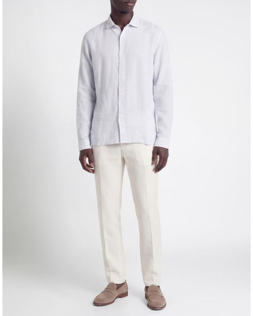 120% Lino White Shirts for men