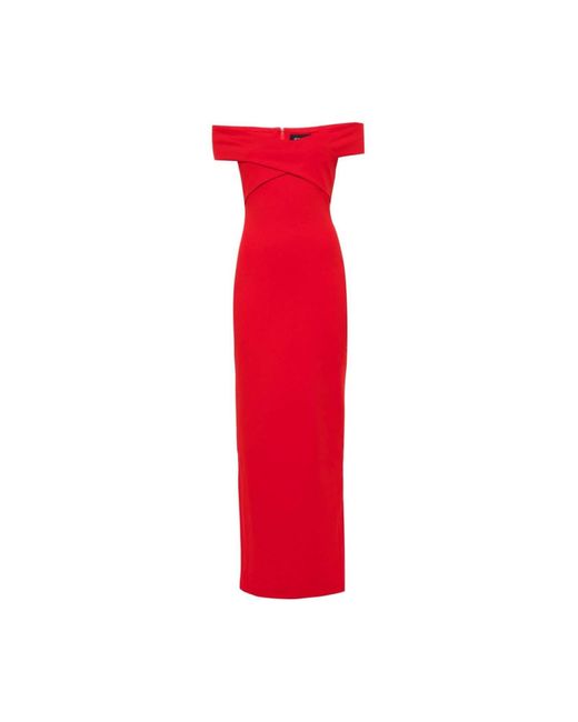 Solace London Red Maxi-Kleid