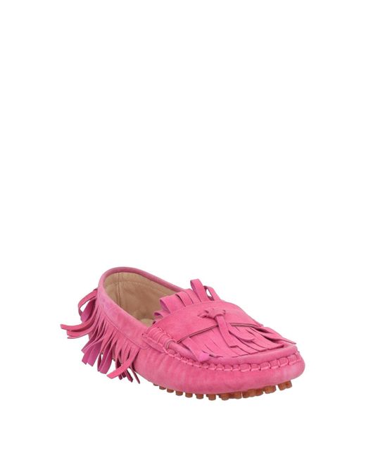 Baldinini Pink Fuchsia Loafers Leather