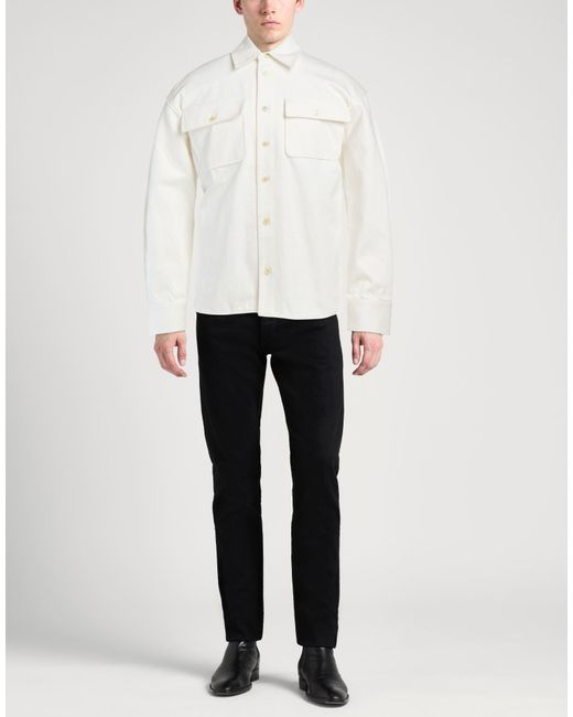 Jil Sander White Jacket Cotton for men