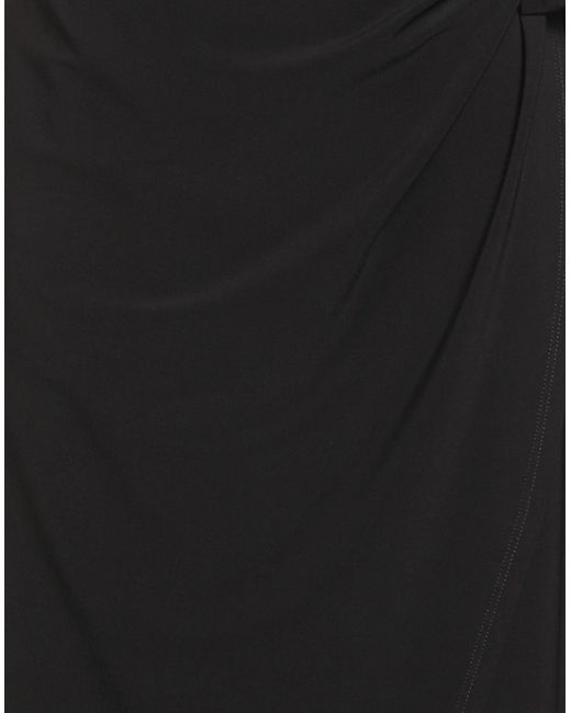 FRANK LYMAN Black Midi Dress Polyester, Elastane