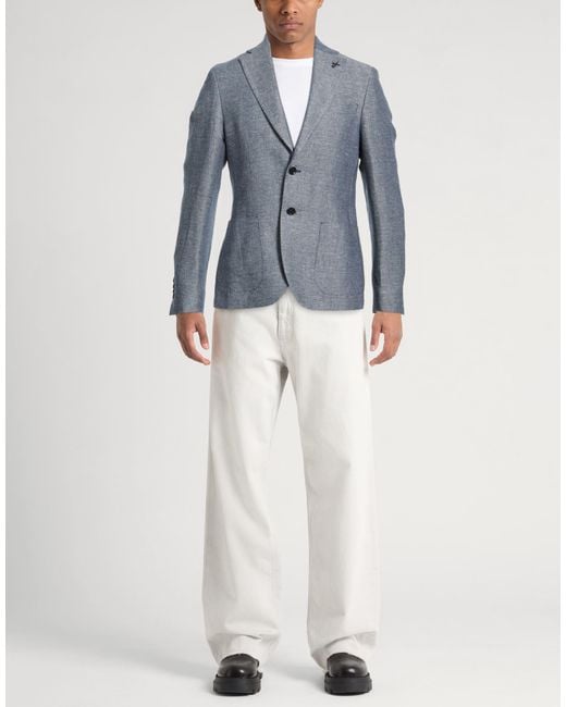 Paoloni Blue Blazers for men
