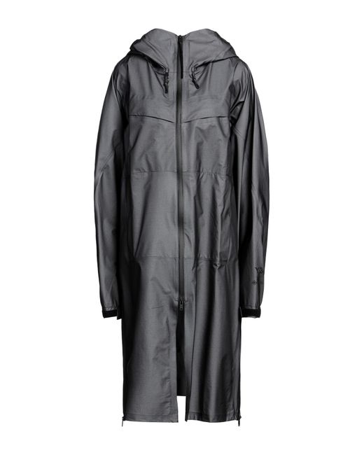 Y-3 Gray Overcoat & Trench Coat
