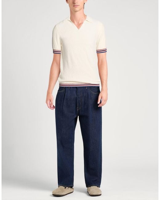 Bellwood White Sweater Cotton, Polyamide for men