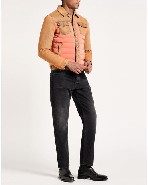 Moorer Pink Puffer Cotton, Elastane for men
