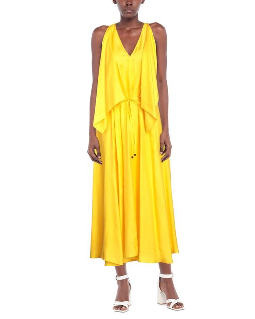Alysi Yellow Maxi Dress