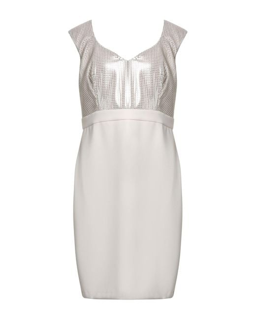 Camilla White Midi Dress Polyester, Elastane