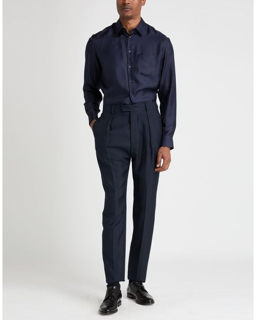 Giorgio Armani Blue Shirt for men