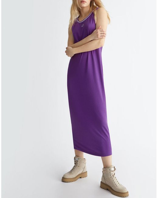 Liu Jo Purple Maxi-Kleid