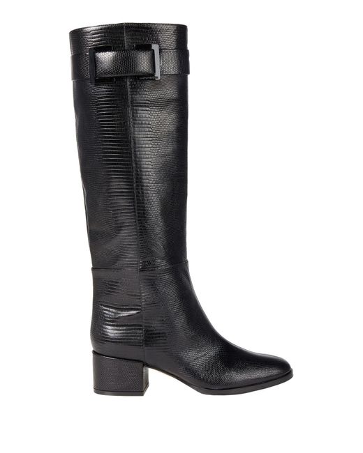 Sergio Rossi Black Knee Boots