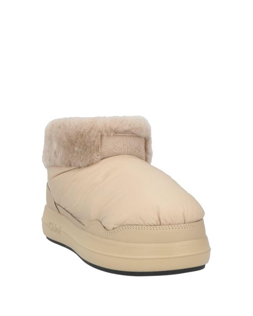 Chloé Natural Ankle Boots