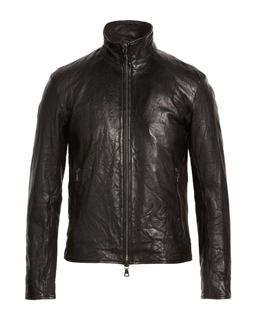 John Varvatos Black Jacket Sheepskin for men