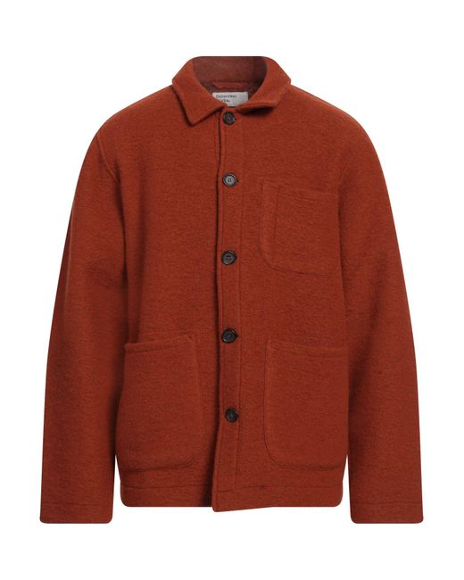 Universal Works Red Rust Shirt Wool, Polyester for men