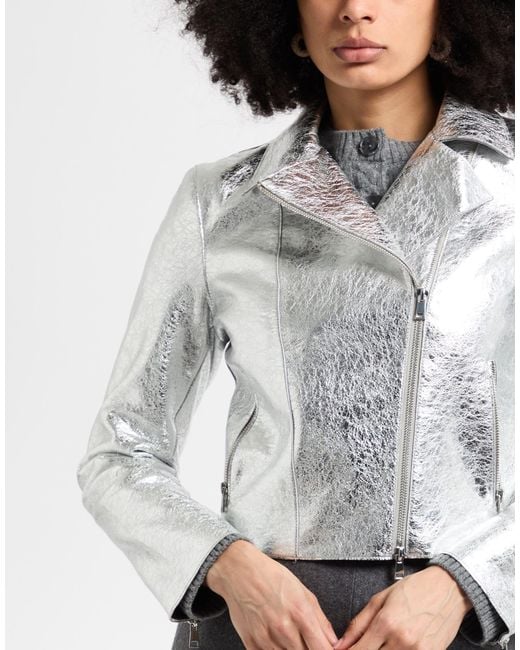 P.A.R.O.S.H. White Jacket Lambskin