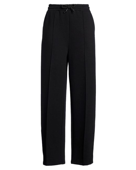 Patrizia Pepe Black Pants Polyester, Cotton