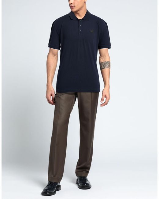 ALPHATAURI Blue Polo Shirt for men