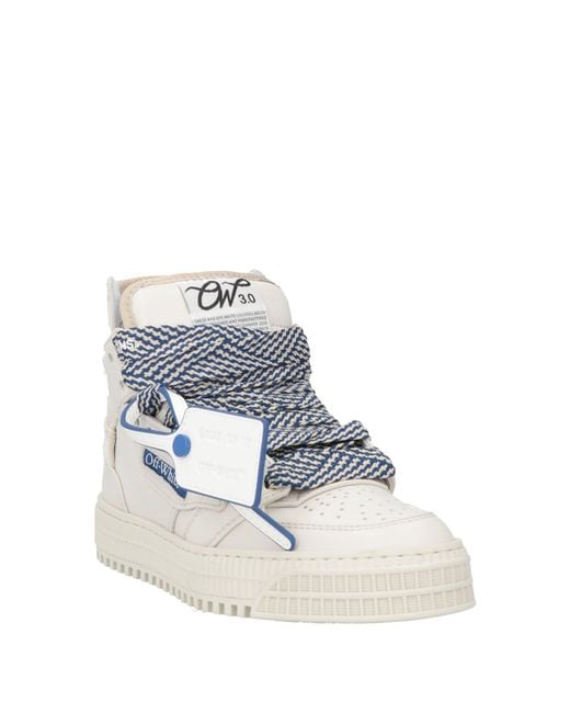 Off-White c/o Virgil Abloh White Light Sneakers Calfskin, Textile Fibers