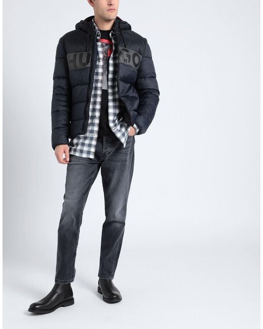 HUGO Blue Down Jacket for men