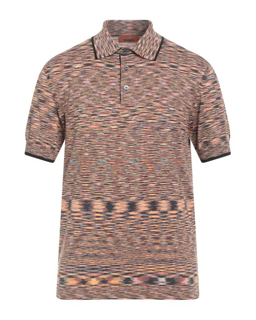 Missoni Orange Polo Shirt Cotton for men
