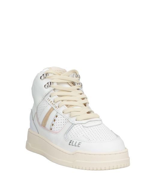 Serafini White Runway Sneakers Leather