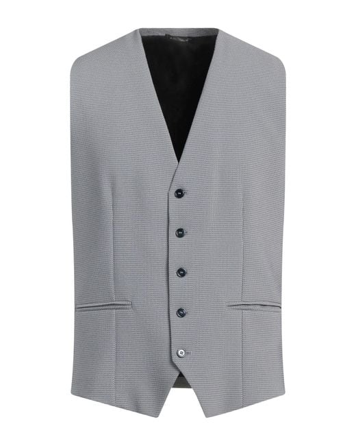 Daniele Alessandrini Gray Waistcoat for men