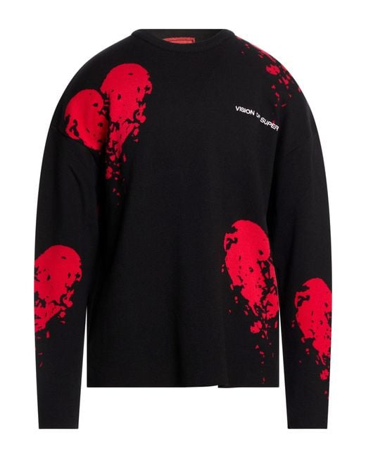 Vision Of Super Red Sweater Cotton for men