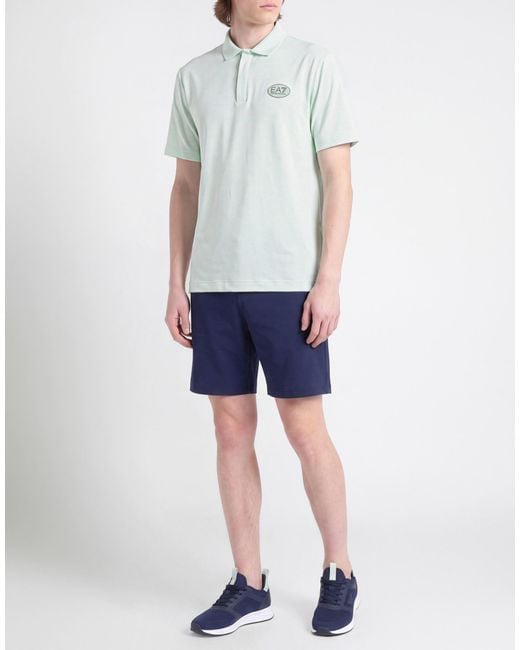 Polo EA7 pour homme en coloris Blue