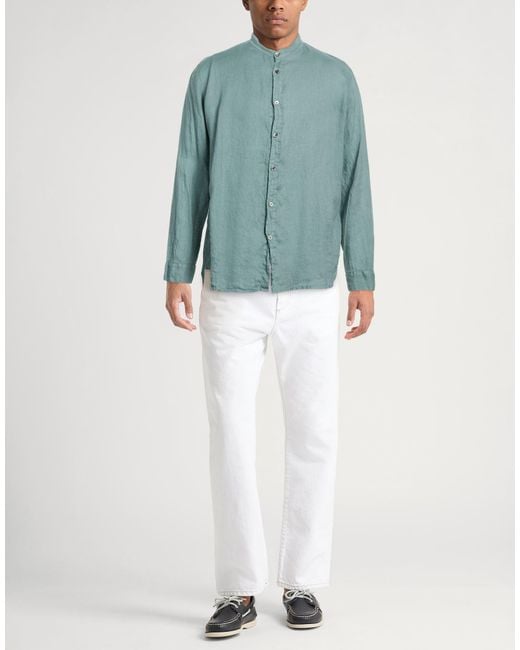 Crossley Green Shirt Linen for men