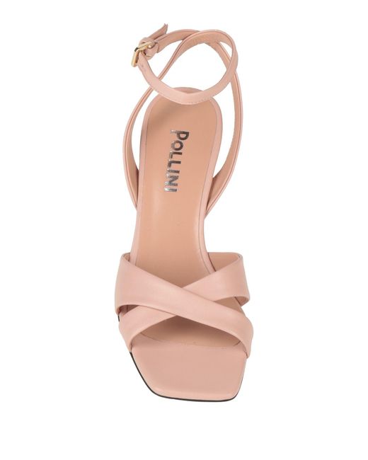 Pollini Pink Sandals Leather