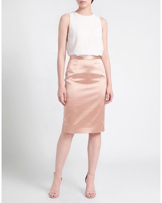 Elisabetta Franchi Pink Midi Skirt Acetate, Polyamide, Elastane
