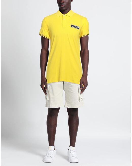 Iceberg Yellow Polo Shirt for men