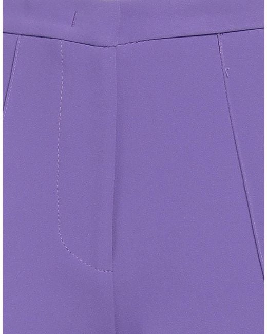 hinnominate Purple Pants Polyester, Elastane