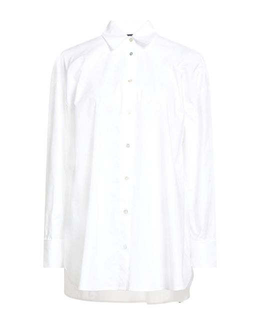 Alpha Studio White Shirt Cotton, Elastane
