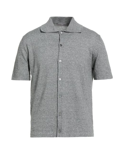 Daniele Fiesoli Gray Lab Shirt Linen, Cotton for men