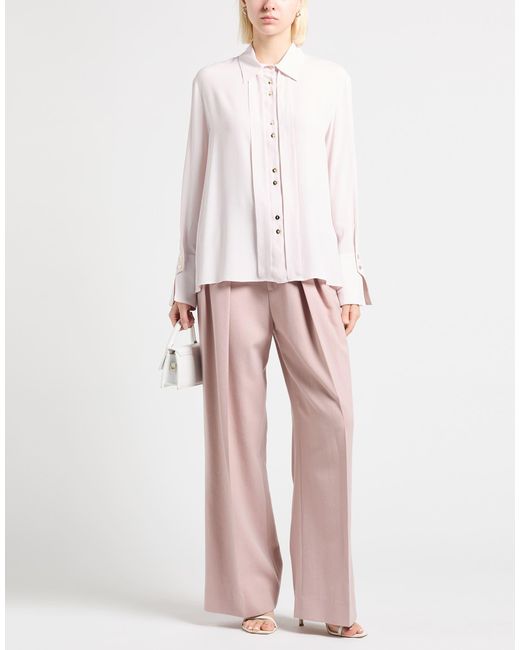 SIMONA CORSELLINI White Light Shirt Acetate, Silk