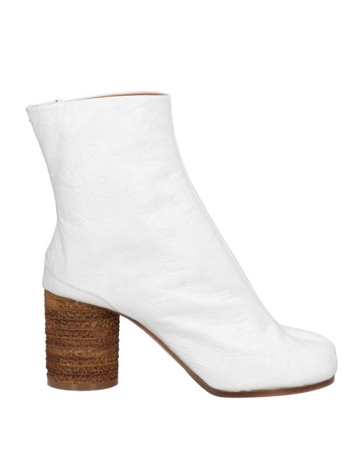 Maison Margiela White Ankle Boots