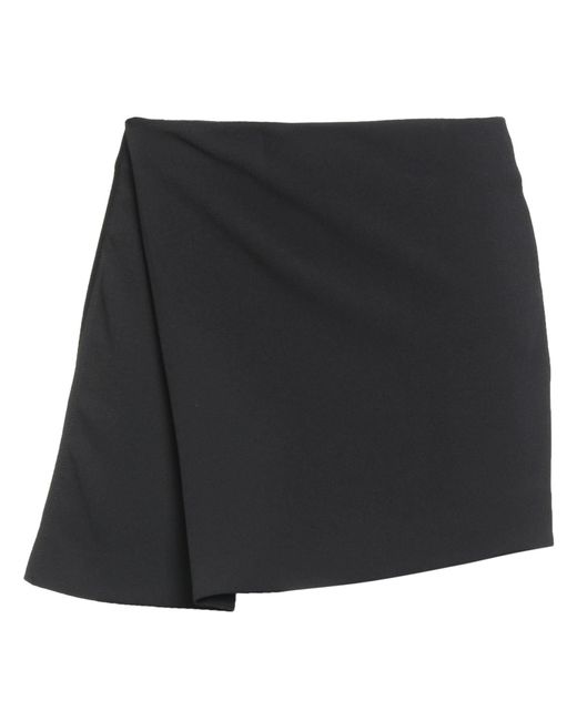 Vanessa Bruno Black Mini Skirt Polyester, Elastane