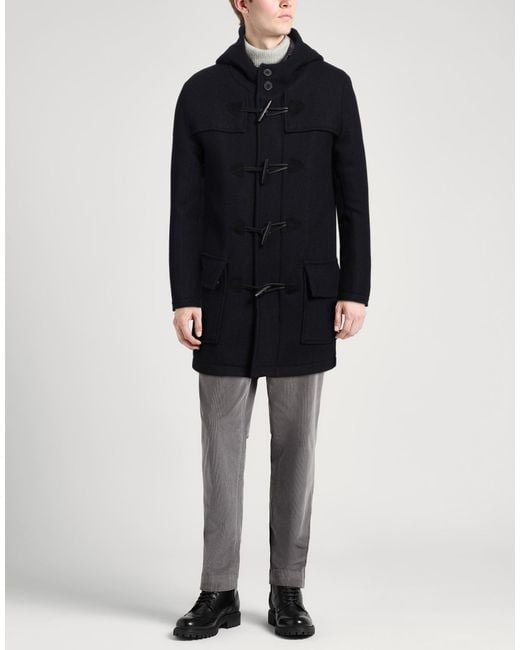AT.P.CO Blue Midnight Coat Wool, Polyester, Polyamide for men