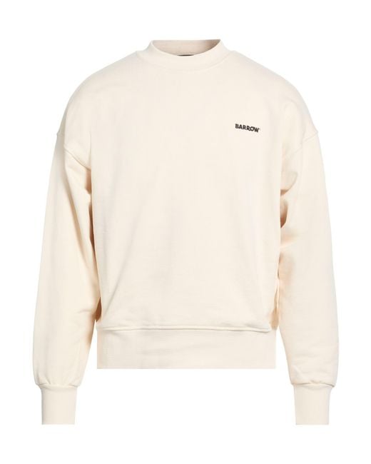 Barrow Natural Cream Sweatshirt Cotton for men