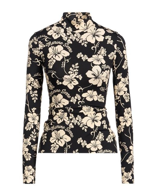 MARINE SERRE Black T-Shirt