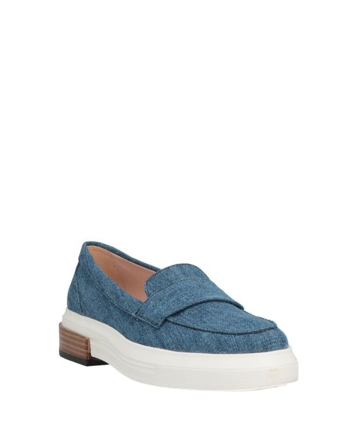 Tod's Blue Loafers